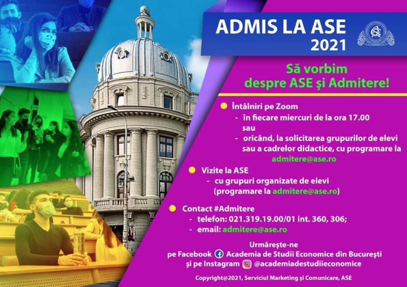 Admis la ASE- 2021, Foto: ASE
