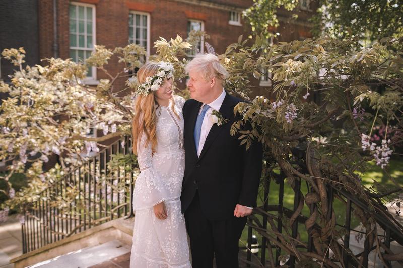Premierul britanic Boris Johnson s-a casatorit sambata cu logodnica sa, Carrie Symonds, Foto: Rebecca Fulton / AFP / Profimedia Images