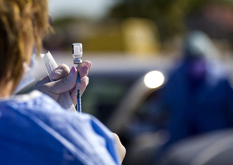Centru vaccinare drive thru, Foto: Primaria Municipiului Galati﻿