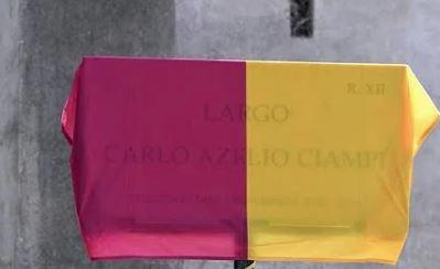 Numele fostului presedinte Azeglio Ciampi, scris greșit, Foto: youtube.com