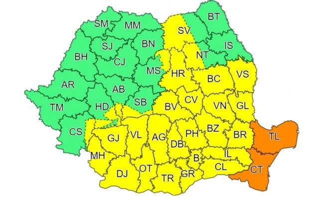 alerte meteo 13 iunie, Foto: ANM