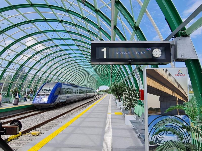 Tren in gara de la aeroportul Otopeni, Foto: Vlad Barza / HotNews.ro