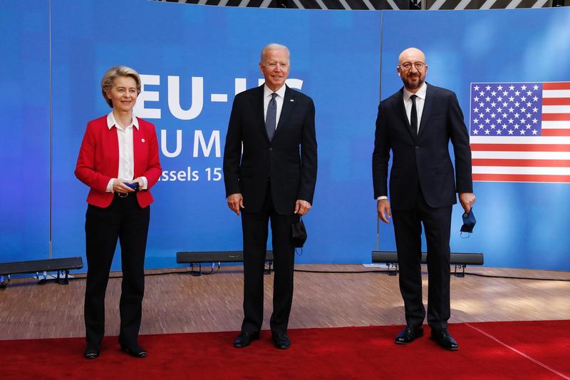 Ursula von der Leyen, Joe Biden si Charles Michel, Foto: Pignatelli/EUC / Zuma Press / Profimedia