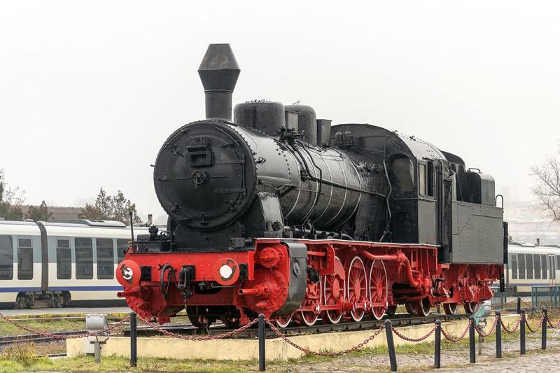 Locomotiva cu abur expusa la Tulcea, Foto: Trazvan, Dreamstime.com