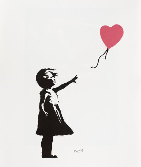 Fetița cu balonul roșu - Banksy, Foto: Artmark