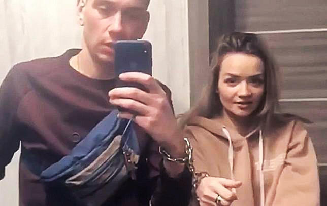 Alexandr Kudlai si Viktoria Pustovitova au stat incatusati unul de celalalt timp de 143 de zile, Foto: Captura video
