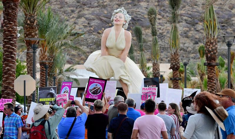 Statuia lui Marilyn Monroe din Palm Springs, Foto: Frederic J. Brown / AFP / Profimedia Images