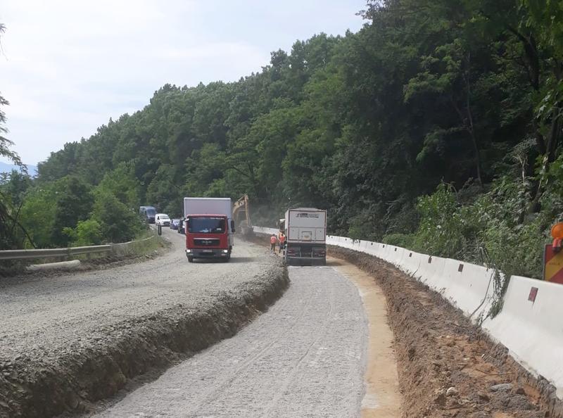 Lucrari pe DN68A, Foto: DRDP Timisoara