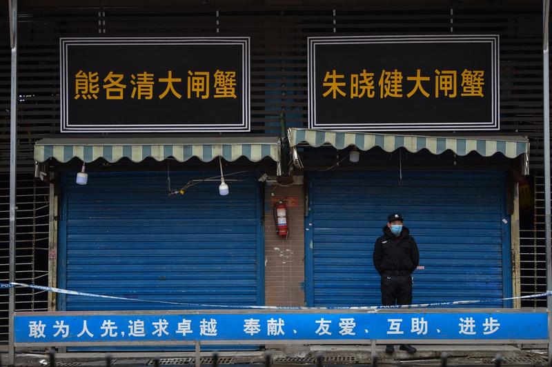 Piata Huanan din Wuhan, Foto: Hector RETAMAL / AFP / Profimedia