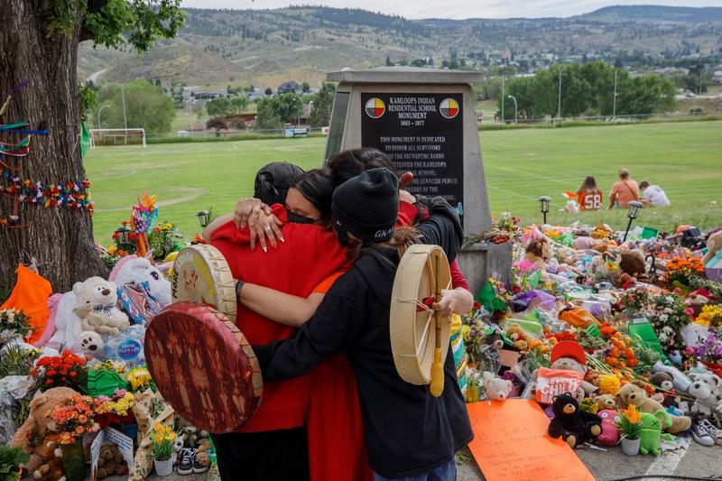 Memorial pentru copiii indigeni gasiti ingropati in morminte nemarcate din Canada, Foto: Cole Burston / AFP / Profimedia Images