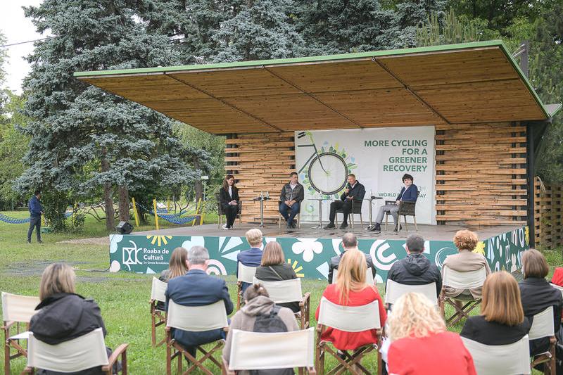 Iohannis, Nicusor Dan si Tanczos Barna, de Ziua Mondiala a Bicicletei, Foto: Presidency.ro