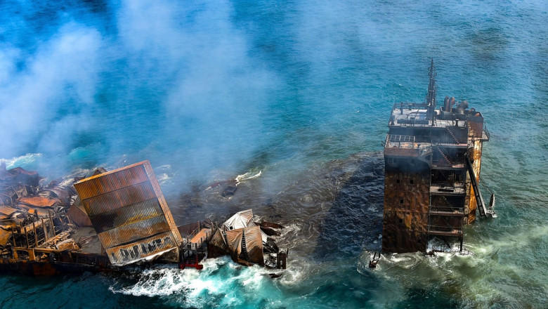 Naufragiu X-Press Pearl, Foto: Profimedia Images