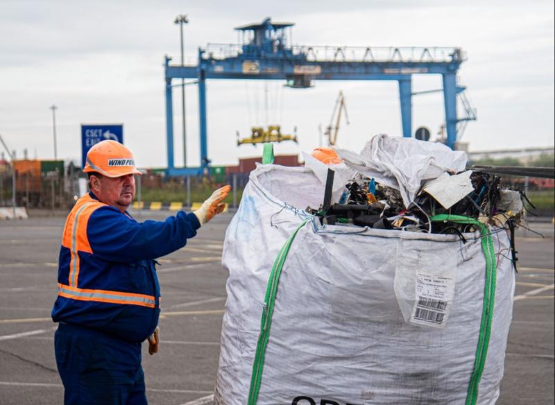 Deseuri aduse in Portul Constanta, Foto: Ministerul Mediului