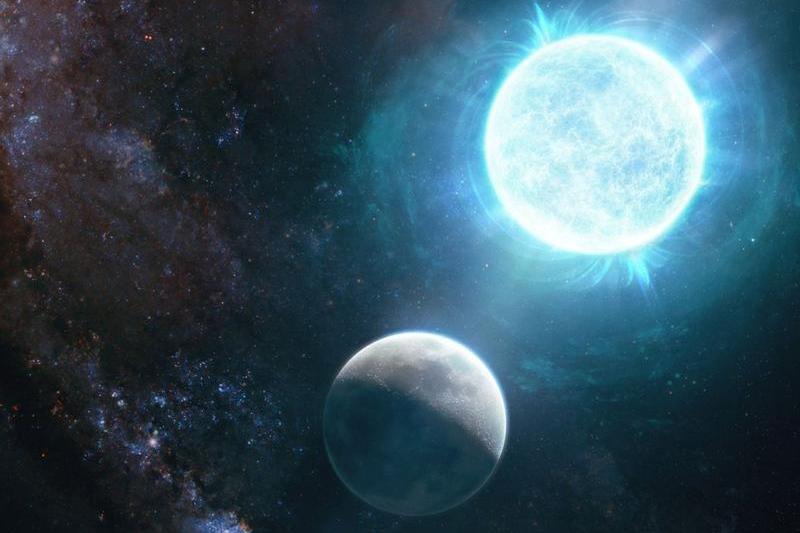 Pitica alba si Luna - ilustratie, Foto: Caltech