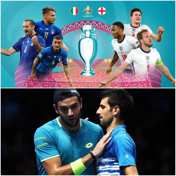 Italia VS Anglia Fotbal Djokovich VS Berrettini Tenis, Foto: Hotnews