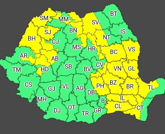 Cod galben, sursa ANM, Foto: Hotnews