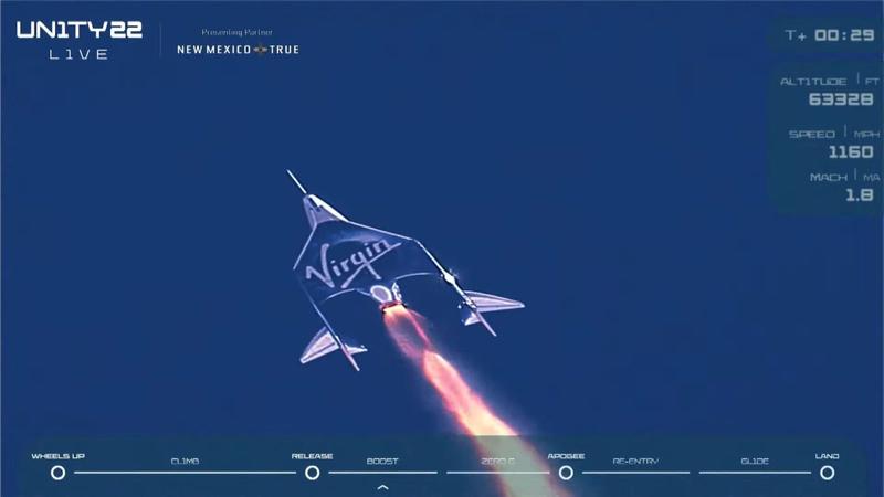Avionul spatial Unity, Foto: Virgin Galactic