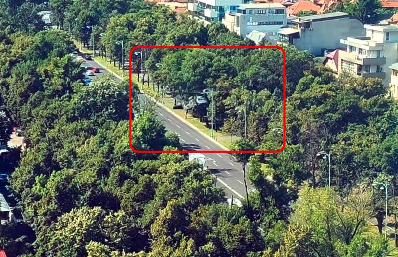 Elicopterul Black Hawk, deasupra bulevardului Aviatorilor, Foto: Captura video