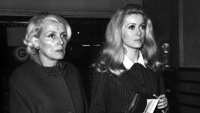 Renee Dorleac si fiica ei Catherine Deneuve (sursa twitter), Foto: Hotnews