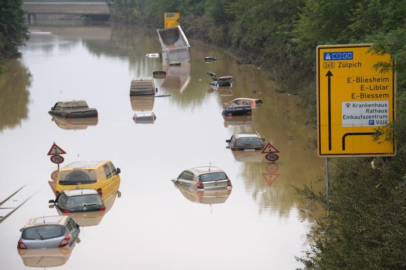 Inundatii in Erftstadt, Germania, Foto: Sebastien Bozon / AFP / Profimedia Images