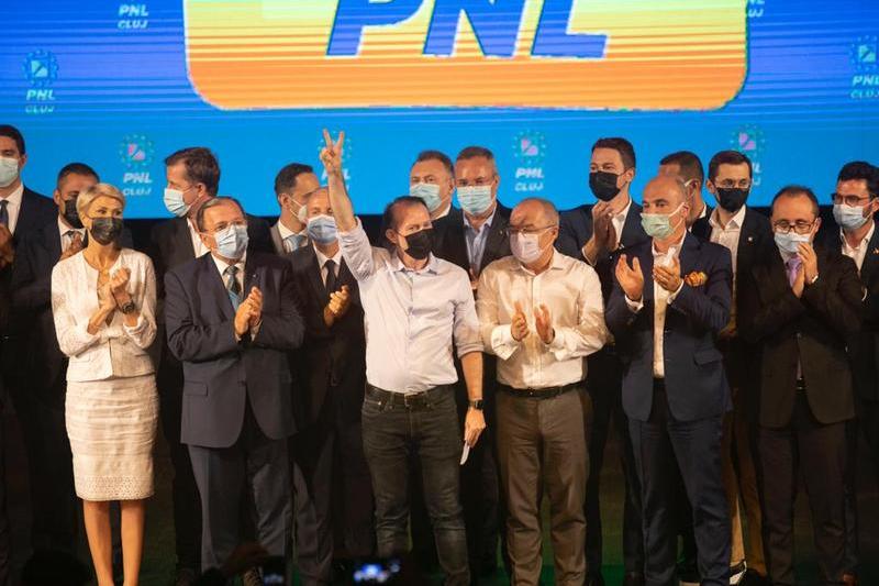 Citu si lideri de filiale pe scena la PNL Cluj 2, Foto: PNL