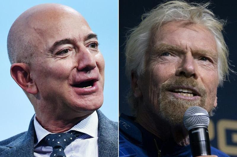 Jeff Bezos si Richard Branson, Foto: MANDEL NGAN / AFP / Profimedia