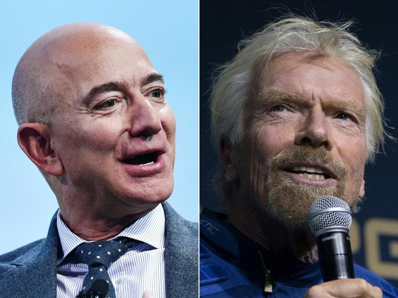 Jeff Bezos si Richard Branson, Foto: MANDEL NGAN / AFP / Profimedia