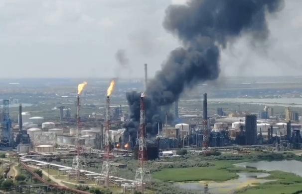 Explozie pe platforma Petromidia, Foto: Captura video