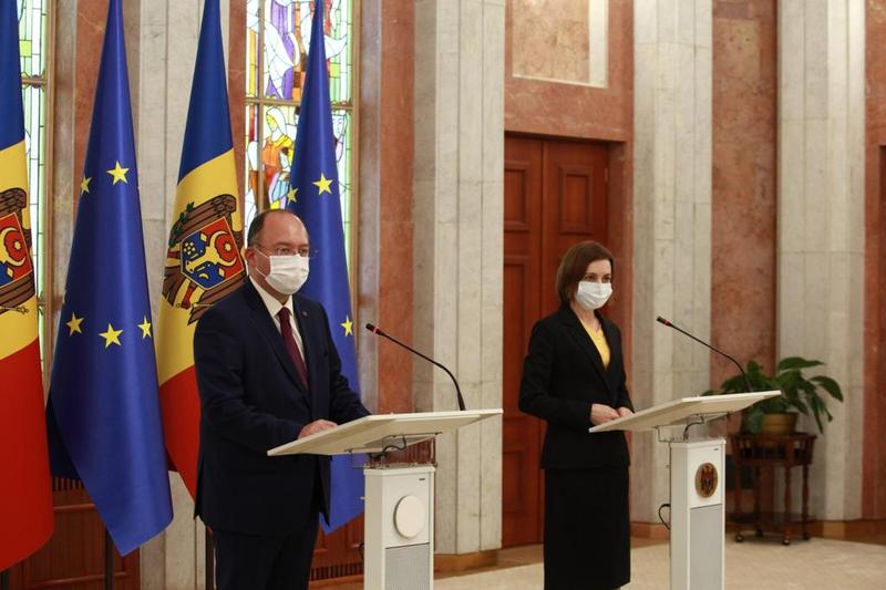 Bogdan Aurescu si Maia Sandu (sursa: twitter), Foto: Hotnews