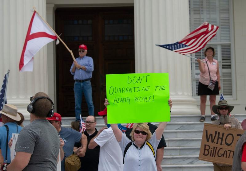 Protest impotriva masurilor antiepidemice in statul Alabama, Foto: USA TODAY Network / ddp USA / Profimedia