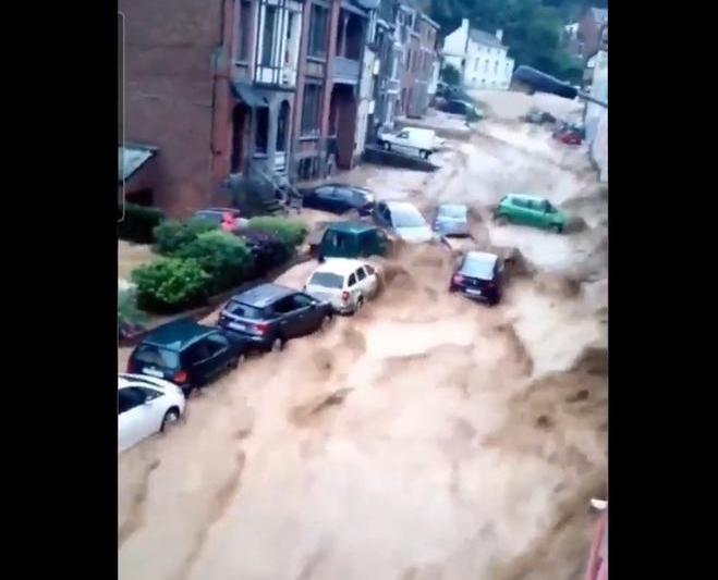 Inundatii in Belgia- Screenshot, Foto: Hotnews