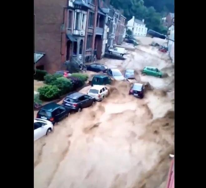 Inundatii in Belgia- Screenshot, Foto: Hotnews