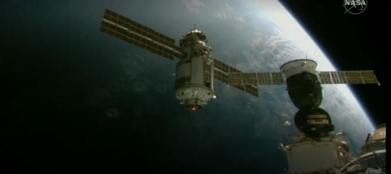 Nauka ajunge la Statia Spatiala Internationala, Foto: NASA