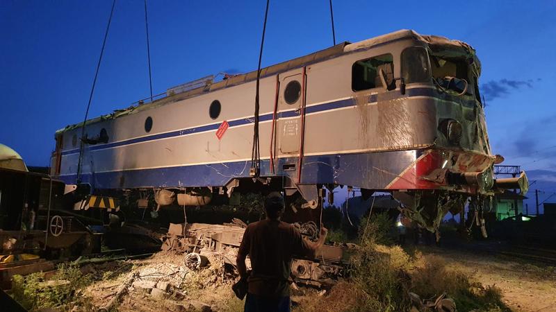 interventie pentru ridicarea trenurilor de marfa de la Fetesti 3, Foto: CFR