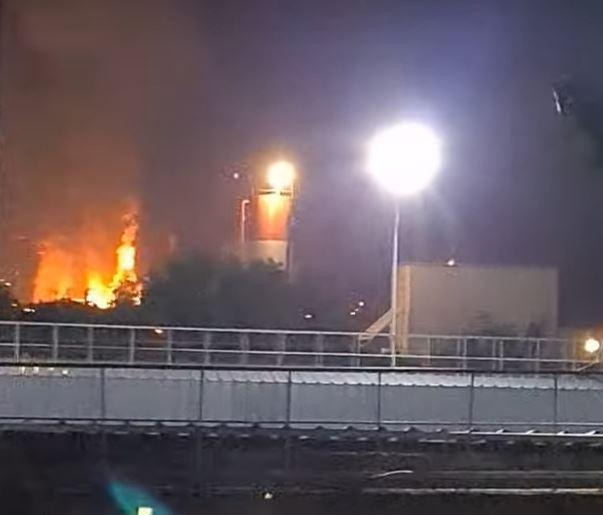 Incendiu Azomures, Foto: Captura YouTube