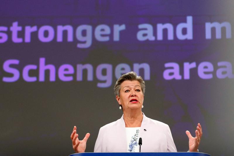Comisarul european pentru afaceri interne Ylva Johansson, Foto: JOHANNA GERON / AFP / Profimedia