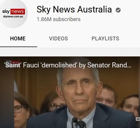 Contul de YouTube al Sky News Australia, Foto: Captura YouTube