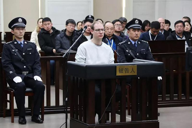 Robert Schellenberg la Tribunalul Poporului din Dalian, Foto: Handout / AFP / Profimedia