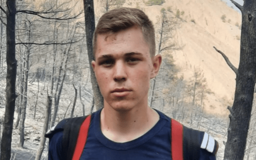 Andor, pompierul de 20 de ani care a mers in Grecia sa se lupte cu focul, Foto: MAI