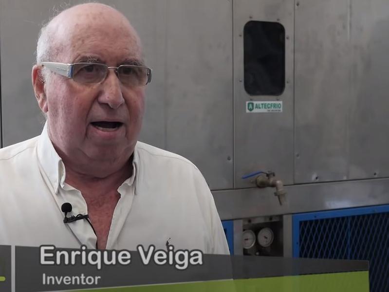 Enrique Veiga si inventia sa, Foto: YouTube
