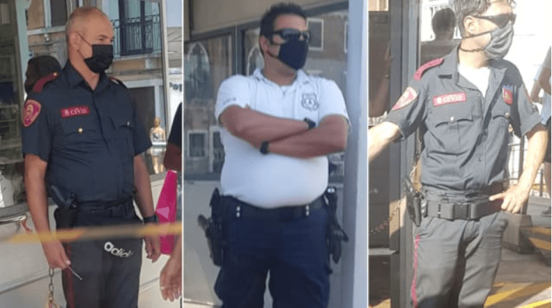 gardieni inarmati Venetia, Foto: Captura CNN