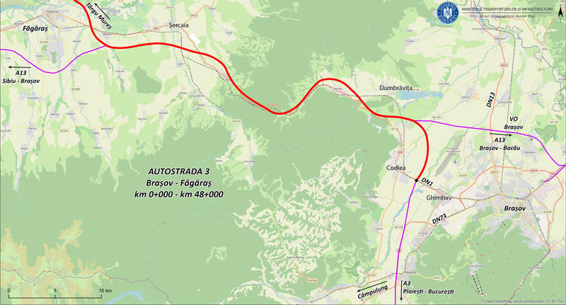 Autostrada Brașov - Făgăraș, Foto: Ministerul Transporturilor