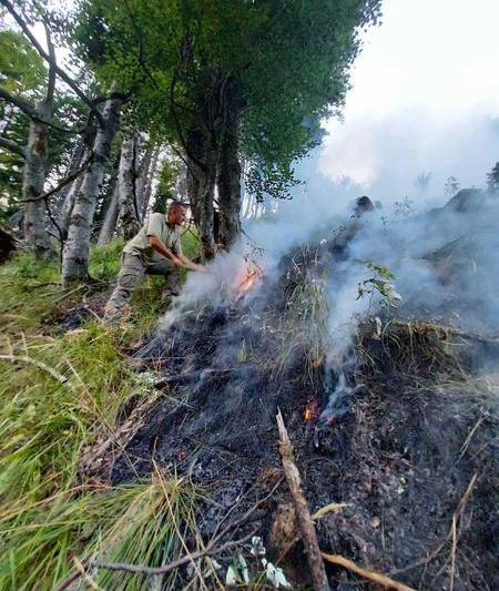incendiu in Muntii Capatânii, Foto: ISU Valcea