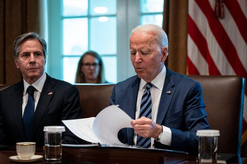 Secretarul de stat Antony Blinken alaturi de presedintele Joe Biden, Foto: MediaPunch Inc / Alamy / Alamy / Profimedia