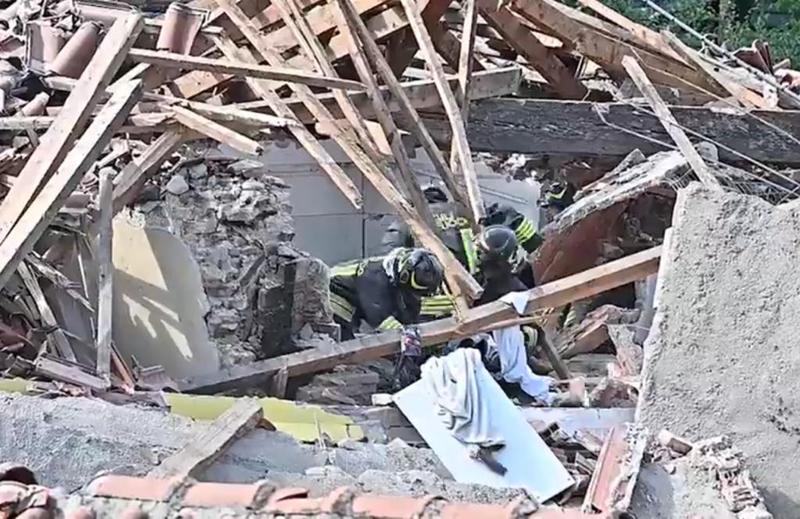 explozie intr-o cladire din Torino, Foto: Captura