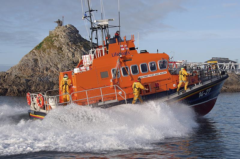 Barbat salvat în Irlanda cu ajutorul delfinilor, Foto: RNLI/Fenit