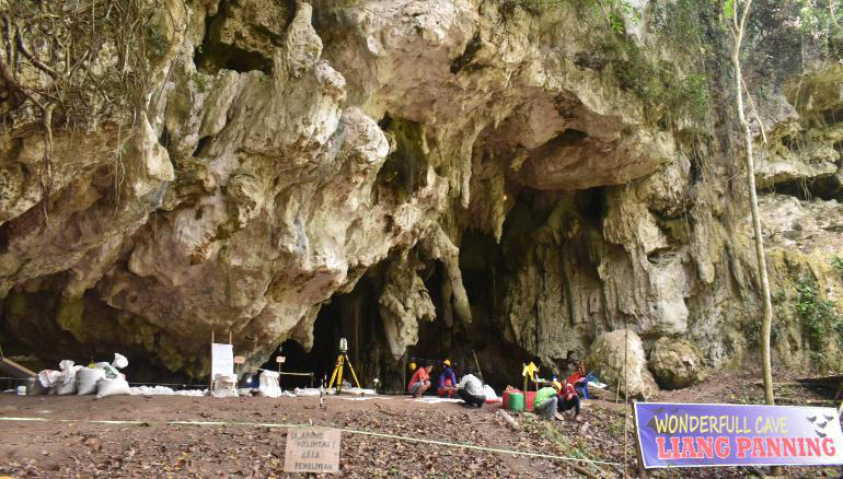 Pestera in care a fost facuta descoperirea, Foto: University of Hasanuddin