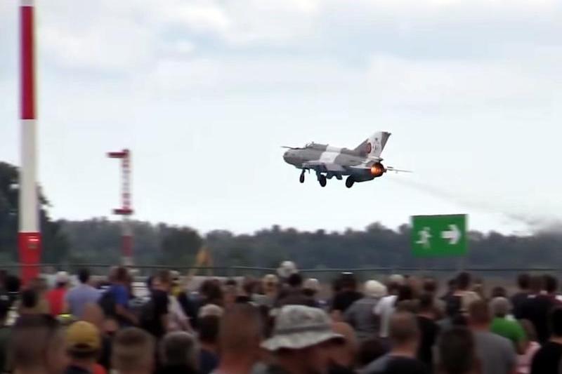 MiG 21 LanceR la un show aviatic din Ungaria, Foto: Captura YouTube