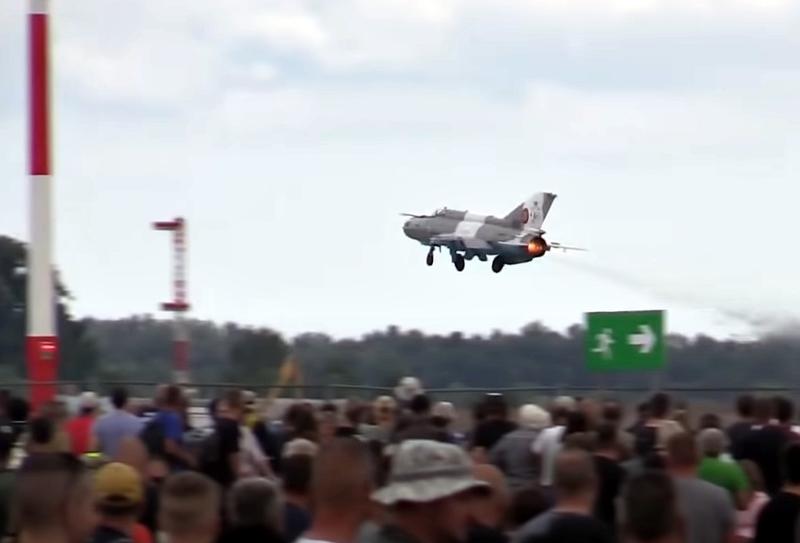 MiG 21 LanceR la un show aviatic din Ungaria, Foto: Captura YouTube