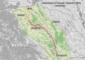 Traseul final pentru autostrada A7 Pascani - Suceava - Siret, Foto: Hotnews